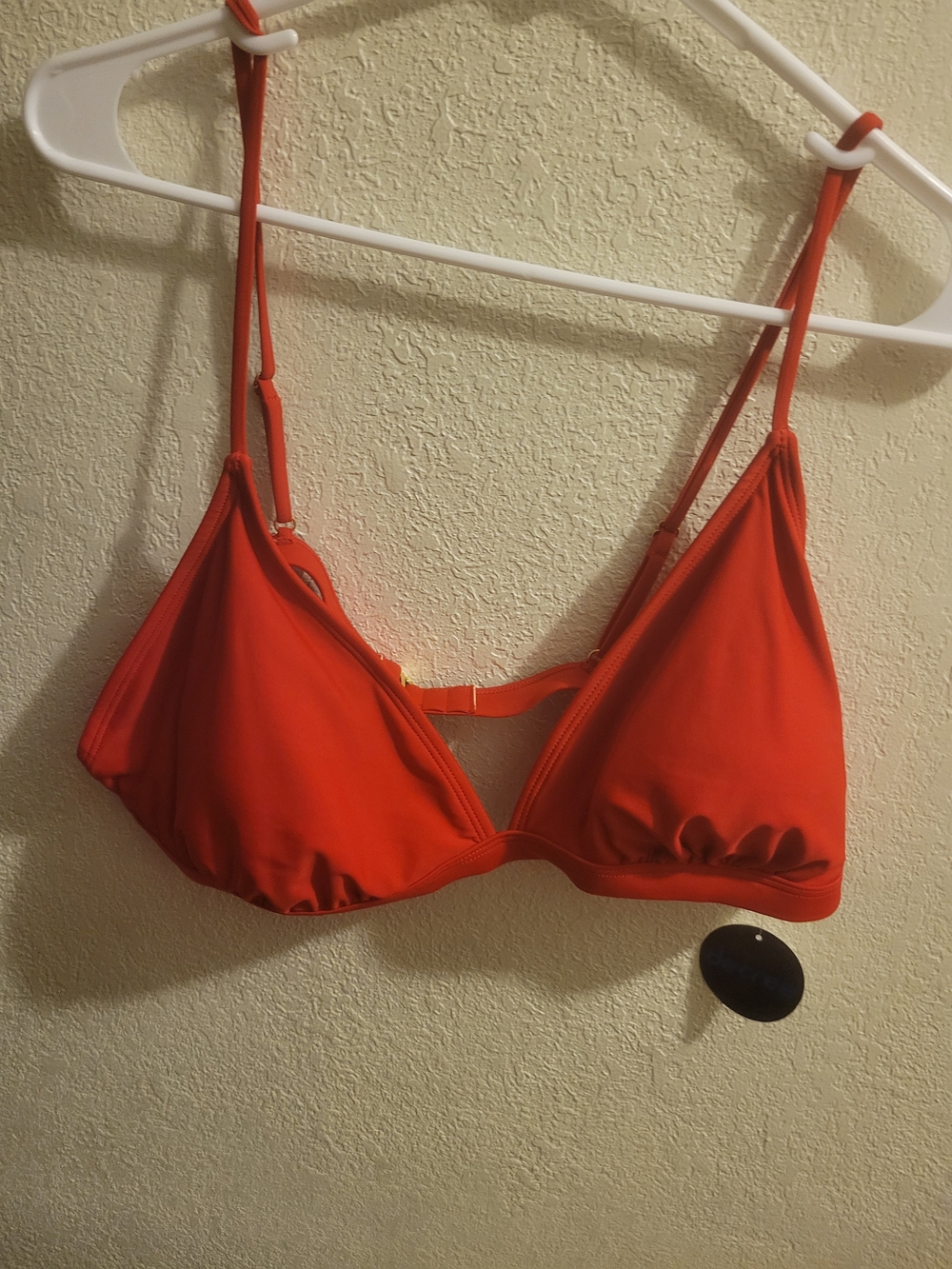 Classic Triangle Bikini Top in Bright Red